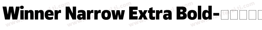Winner Narrow Extra Bold字体转换